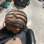 Medium knotless braids