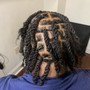 Sew in with feed in braids