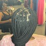 Medium Knotless Braids