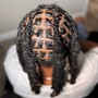 Short loc re twist & style