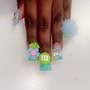 Short acrylic set