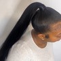 Sleek ponytail