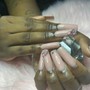 Acrylic pedicure