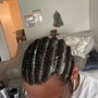 4-8 braids with natural hair