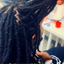 Peek- a- boo knotless braids large