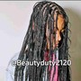 BOX BRAIDS/MEDIUM size/MID-BACK length