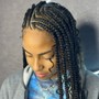 small boho knotless braids