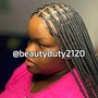 BOX BRAIDS/JUMBO size/MID-BACK length