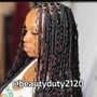 BOX BRAIDS/JUMBO size/MID-BACK length