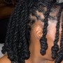 Straight Back feed in braids