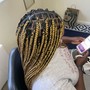 Medium knotless box braids