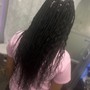 Box Braids French curl