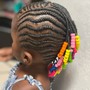 Kid's Braids on natural hair