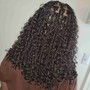 Natural hair medium two strand/comb twists