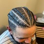 Men’s wash and basic Braids