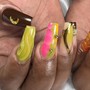 Color Acrylic Fullset Short