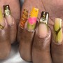 Freestyle Nail art without Jewels/Rhinestones