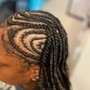 2-6 large Feed-In Cornrow Braids