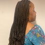 Box/regular braids waist length