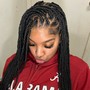 medium knotless braids