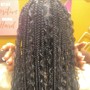 Medium knotless braids