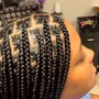 Medium knotless braids