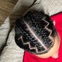 Men’s French braids (natural hair)