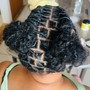 Locs Retwist and Style (Shoulder length)