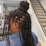 Medium knotless braids w/ beads