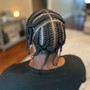 6 stitch braids - full head