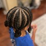 6 stitch braids - full head