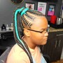 Children 8 Basic Straight Back Braids - No Hair Added