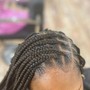 Braids with natural hair