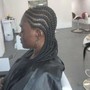 Cornrow braid down