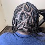 Straight back Cornrows