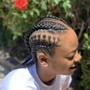 Natural hair: One layer cornrows (aka mens braids)