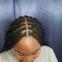 Box Braids over locs