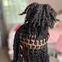 Small BOHO Senegalese Twist -HUMAN HAIR INCLUDED