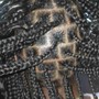 Shirley temple knotless Braids