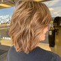 Partial perm - short hair