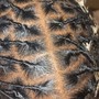 Dreadlocks retwist with 2 strand