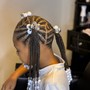 Kid's braids w/added hair