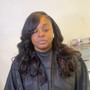 Half up/half down sew in