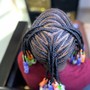 Kid's braids w/added hair