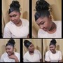 Pin Curl Ponytail