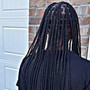 Kids boho knotless braids