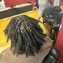 small natural loc retwist (80-100 locs) or more