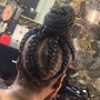 Kids braided ponytail ages (7-12)