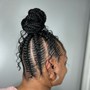 Feed in/stitch braids packages