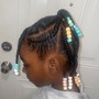 Kid's Cornrows (NO HAIR ADDED!!!) WITH BEADS !!!